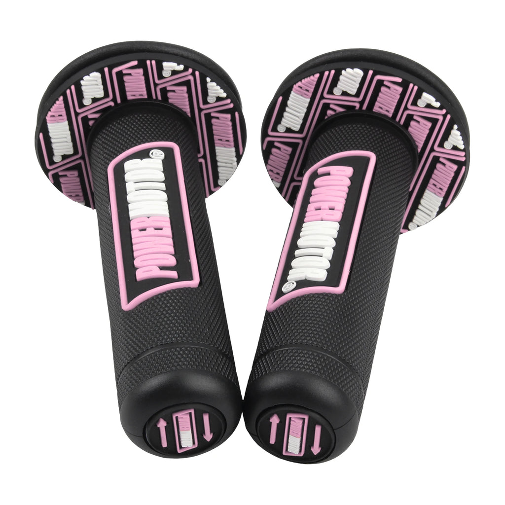 Motorcycle Rubber Grips Powermotor 7/8" 22mm 24mm Handlebar Protection Motocross Dirt Bike Gel Hand Grip Universal Accessories