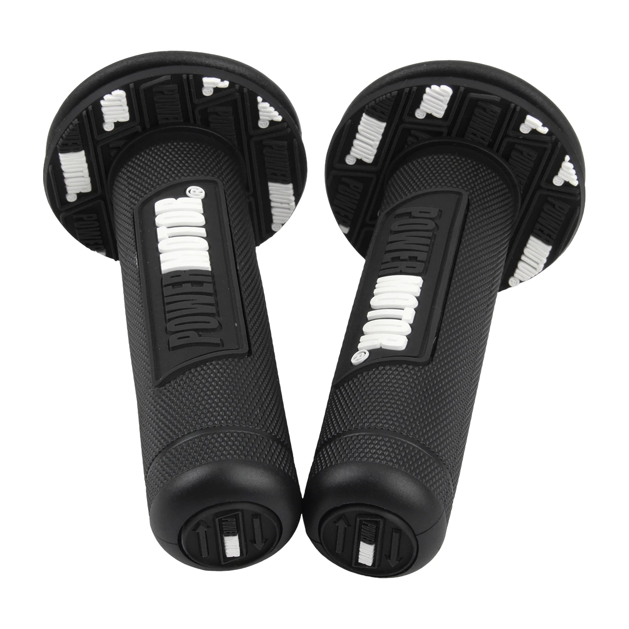 Motorcycle Rubber Grips Powermotor 7/8" 22mm 24mm Handlebar Protection Motocross Dirt Bike Gel Hand Grip Universal Accessories