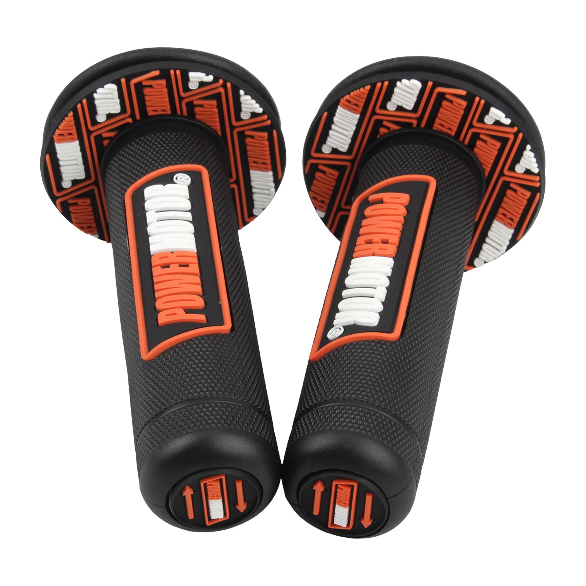 Motorcycle Rubber Grips Powermotor 7/8" 22mm 24mm Handlebar Protection Motocross Dirt Bike Gel Hand Grip Universal Accessories