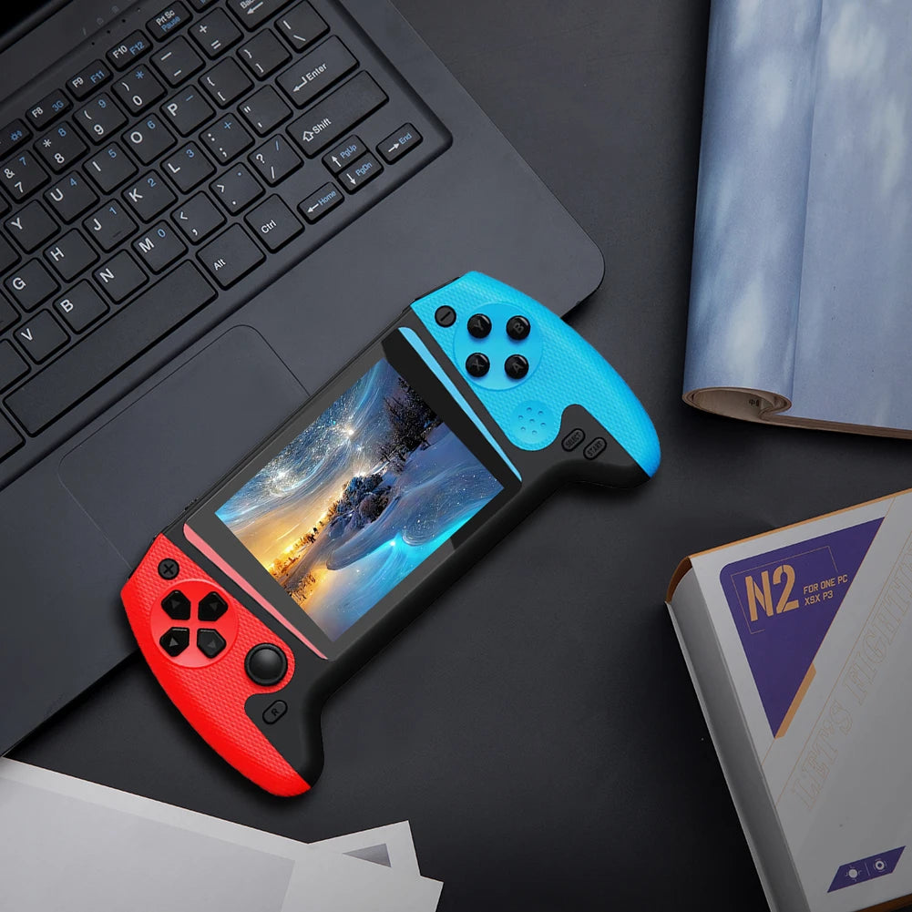 Gaming Console 3.5inch LCD Screen Built-in 500 Games Nostalgic Game Console Video Game Console for Kids Adults for Single Player