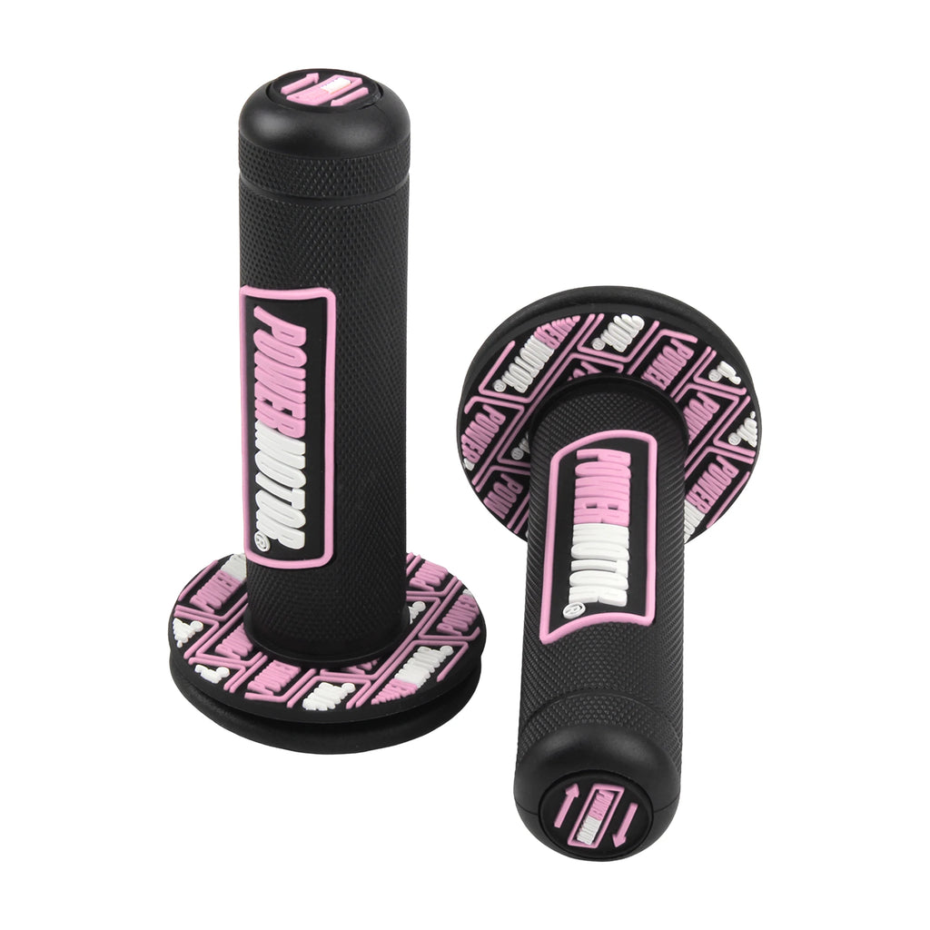 Motorcycle Rubber Grips Powermotor 7/8" 22mm 24mm Handlebar Protection Motocross Dirt Bike Gel Hand Grip Universal Accessories