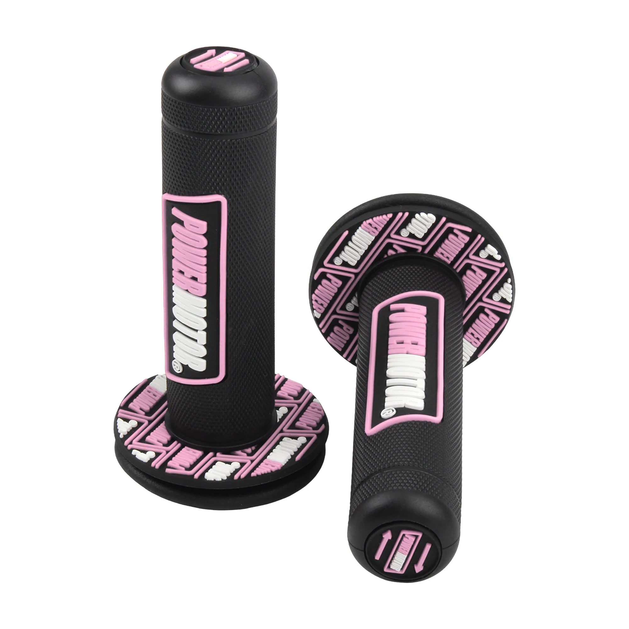 Motorcycle Rubber Grips Powermotor 7/8" 22mm 24mm Handlebar Protection Motocross Dirt Bike Gel Hand Grip Universal Accessories