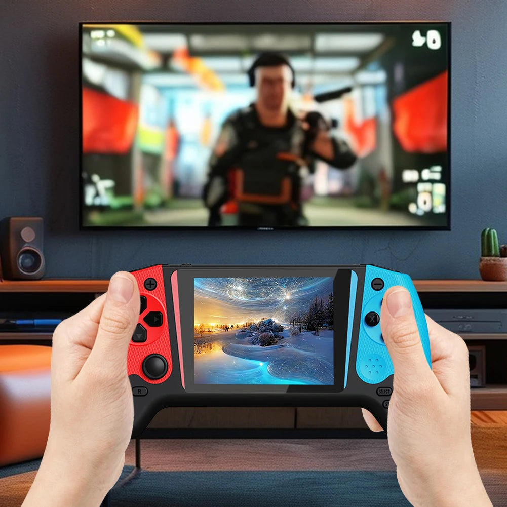 Gaming Console 3.5inch LCD Screen Built-in 500 Games Nostalgic Game Console Video Game Console for Kids Adults for Single Player